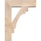 Ekena Millwork Merced Block Smooth Bracket w/ Offset Brace, Douglas Fir, 7 1/2"W x 26"D x 34"H BKT0806X26X34MRC05SDF - alternate 2